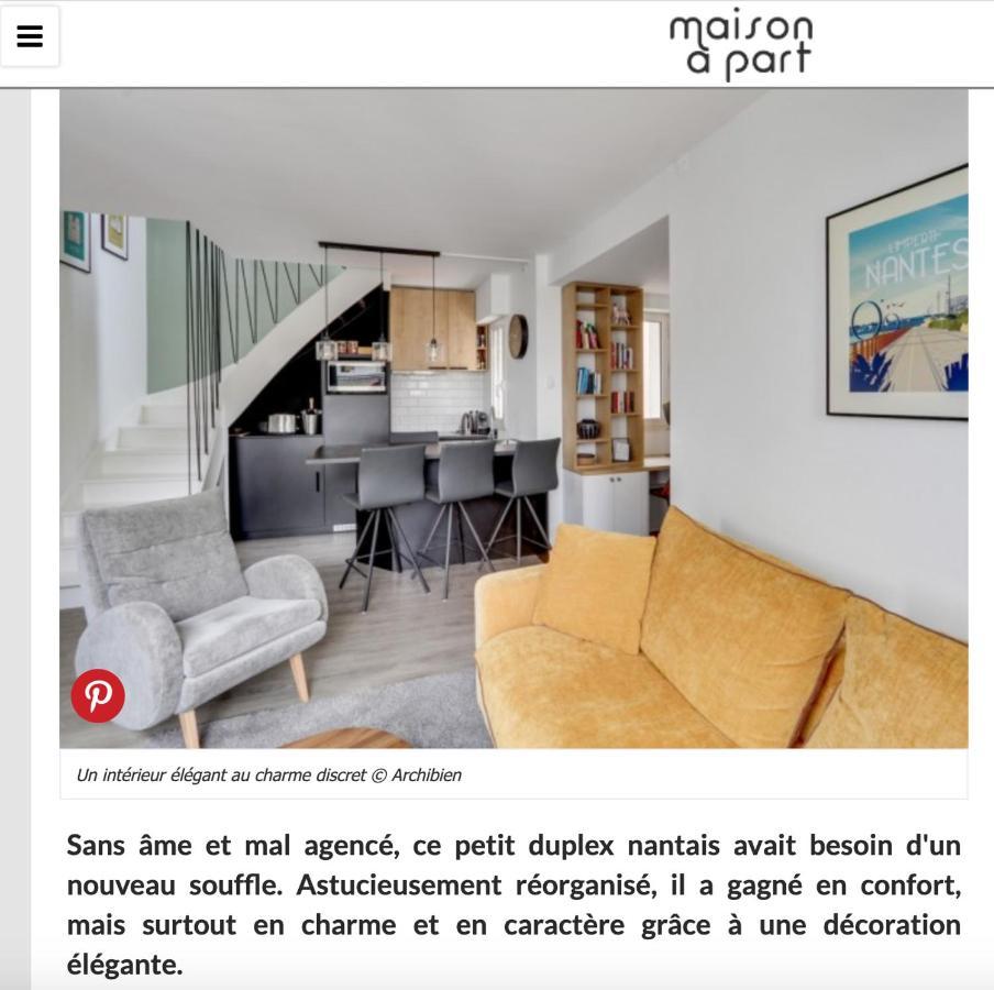 Sublime Duplex Nantes Cathedrale Daire Dış mekan fotoğraf